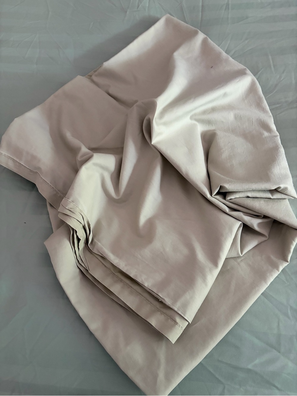 Neutral Beige Queen Sized Flat Sheet